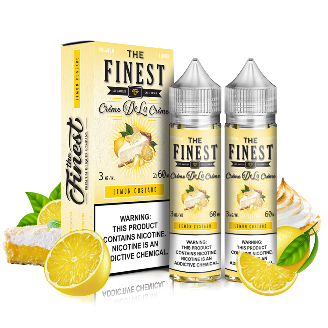 The Finest 2 Pack Lemon Custard (2x60 mL) 03 mg