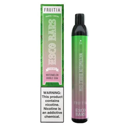 Esco Bars Fruitia X 2500 Watermelon Bubble Gum DISCONTINUED