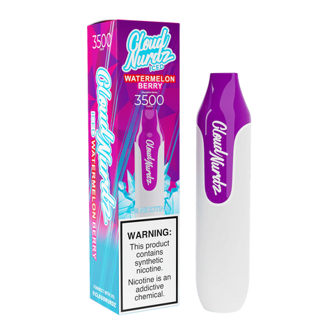 Cloud Nurdz 3500 Watermelon Berry Iced 5% (Watermelon Strawberry) DISCONTINUED