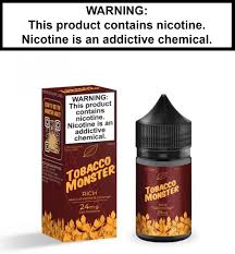 tobacco monster S/O - Tobacco Monster - RICH (hints of vanilla and caramel) tobacco monster S/O - Tobacco Monster - RICH (hints of vanilla and caramel)