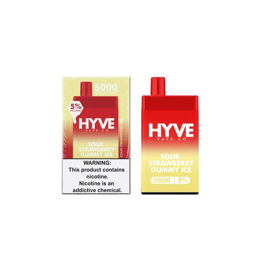 Hyve 5000 Sour Strawberry Gummy Ice DISCONTINUED