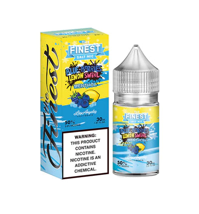 The Finest Salt Blue-Berries Lemon Swirl Menthol (Blueberry Blue Raspberry Lemon) DISCONTINUED 30 mL 30 mg