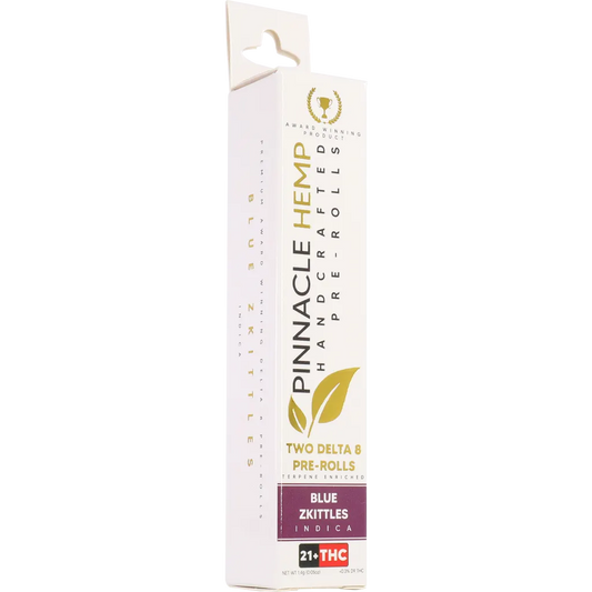 Pinnacle D8 PreRoll 2pk Blue Zkittles Indica single