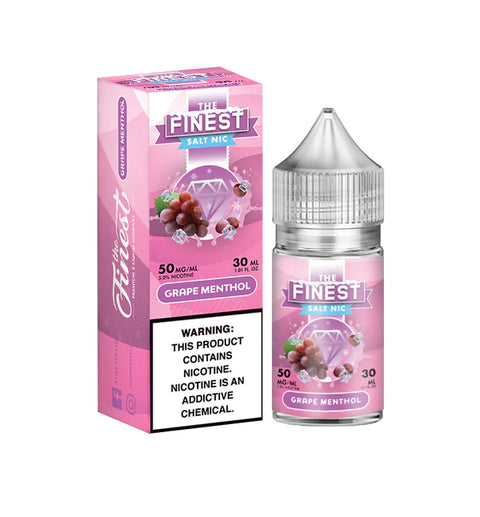 The Finest Salt Grape Menthol DISCONTINUED 30 mL 50 mg