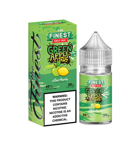 The Finest Salt Green Apple Citrus (Green Apple Lemon Hard Candy) 30 mL 30 mg