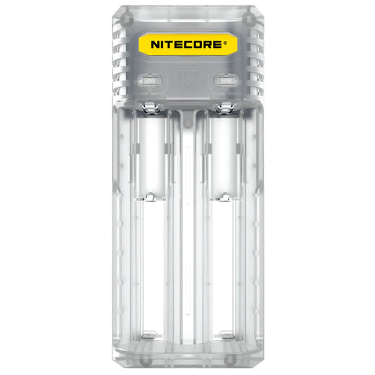 Nitecore Q2 Charger 2 Bay Clear  DISCONTINUED