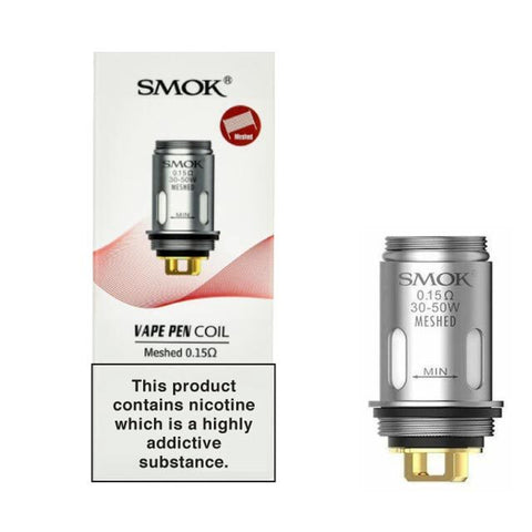 SMOK Vape Pen Coil  .15 Meshed V2 - 5 Pack - Peg 32 DISCONTINUED