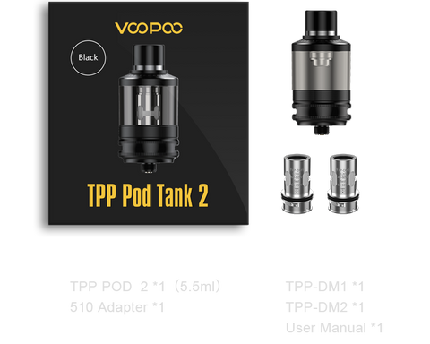 VooPoo TPP Pod Tank 2  Silver DISCONTINUED