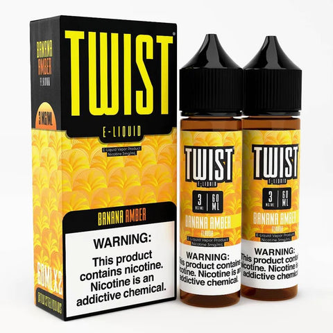 Twist 2 Pack DISCONTINUED Banana Amber (Oatmeal Cookie) (2x60mL) 06mg